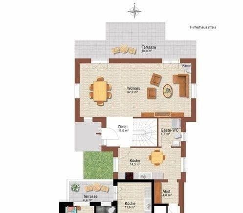 Prenájom domu 210 m², pozemek 400 m², Hamburg, Hamburg Prenájom domu 210 m², pozemek 400 m², Hamburg, Hamburg