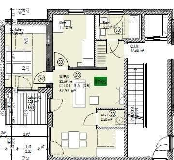 Prenájom bytu 3-izbový 68 m², Äußere Münchener Str. 94b, Landshut, Bavorsko Prenájom bytu 3-izbový 68 m², Äußere Münchener Str. 94b, Landshut, Bavorsko