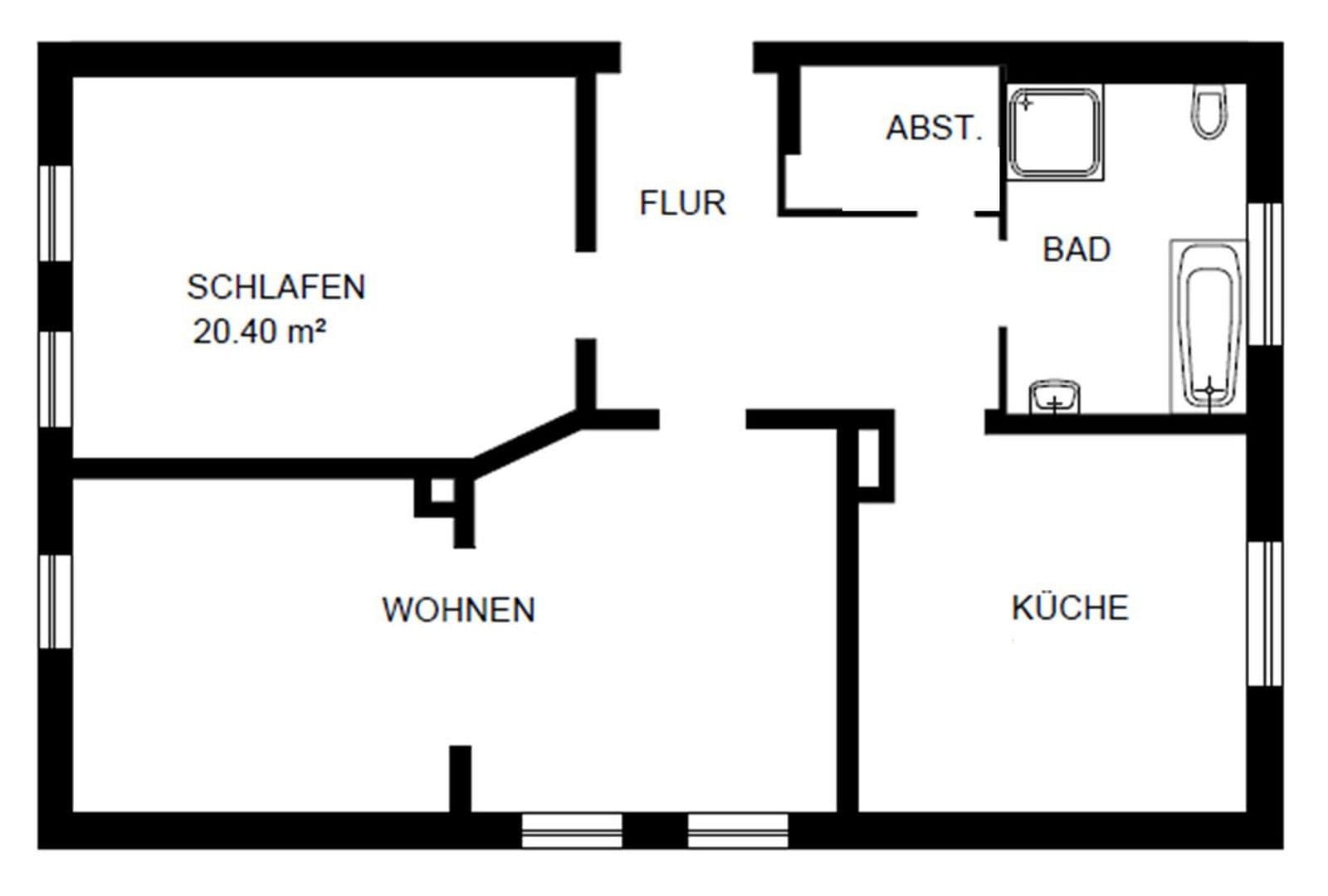 Prenájom bytu 2-izbový 88 m², Neue Straße 19, Soltau, Dolné Sasko Prenájom bytu 2-izbový 88 m², Neue Straße 19, Soltau, Dolné Sasko