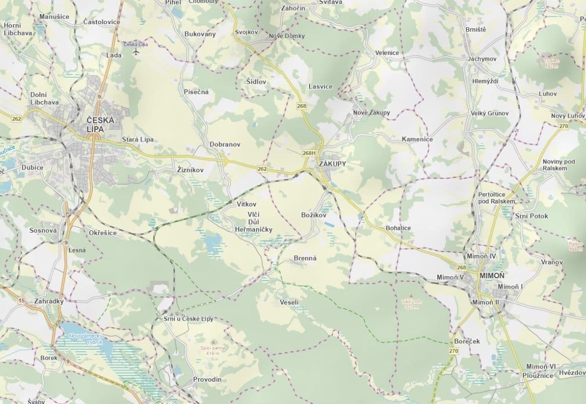 Predaj pozemku 8.687 m², Zákupy, Liberecký kraj Predaj pozemku 8.687 m², Zákupy, Liberecký kraj
