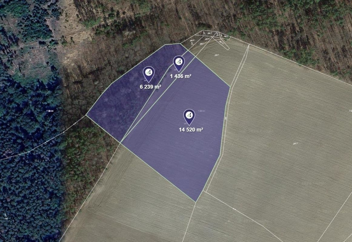 Predaj pozemku 5.549 m², Nové Dvory, Středočeský kraj Predaj pozemku 5.549 m², Nové Dvory, Středočeský kraj