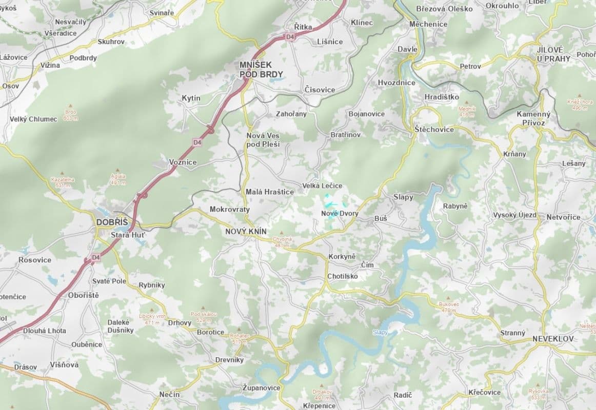 Predaj pozemku 5.549 m², Nové Dvory, Středočeský kraj Predaj pozemku 5.549 m², Nové Dvory, Středočeský kraj