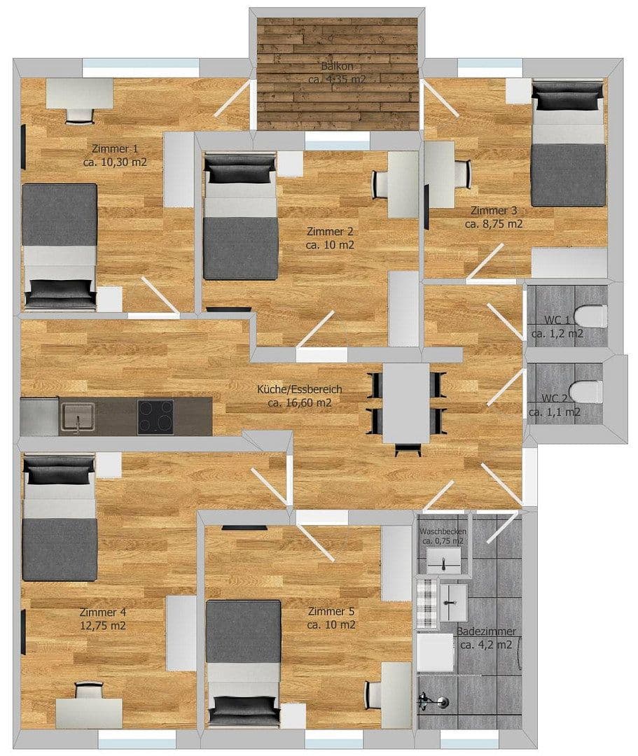Prenájom bytu 22 m², Solothurner Straße 10, München, Bavorsko Prenájom bytu 22 m², Solothurner Straße 10, München, Bavorsko