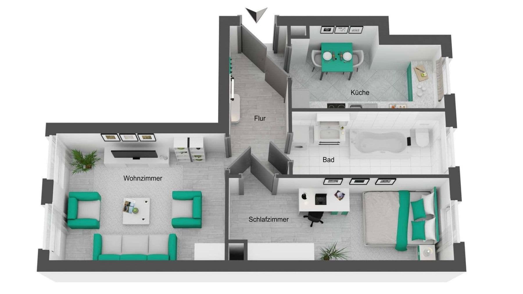 Prenájom bytu 2-izbový 52 m², Leipzig, Sasko Prenájom bytu 2-izbový 52 m², Leipzig, Sasko