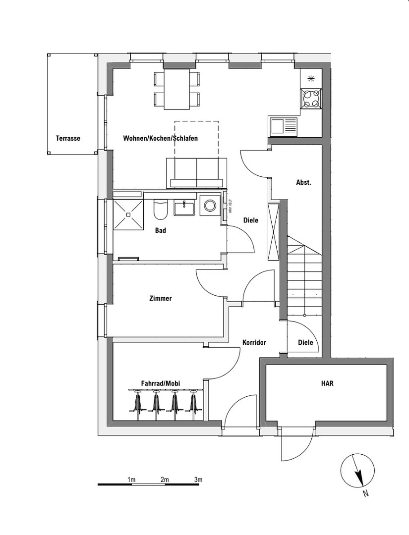 Prenájom bytu 2-izbový 46 m², Tempelhofer Str. 8, Zossen, Brandenbursko Prenájom bytu 2-izbový 46 m², Tempelhofer Str. 8, Zossen, Brandenbursko
