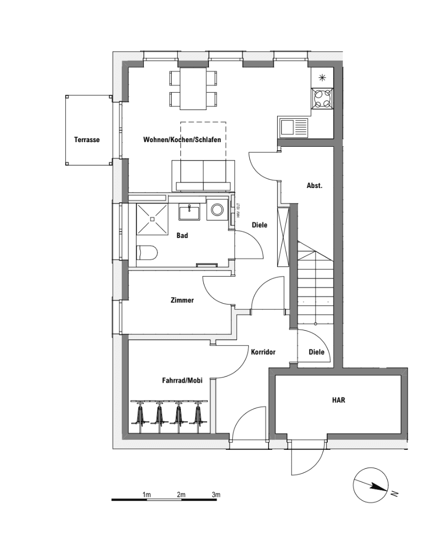 Prenájom bytu 2-izbový 41 m², Tempelhofer Str. 8, Zossen, Brandenbursko Prenájom bytu 2-izbový 41 m², Tempelhofer Str. 8, Zossen, Brandenbursko