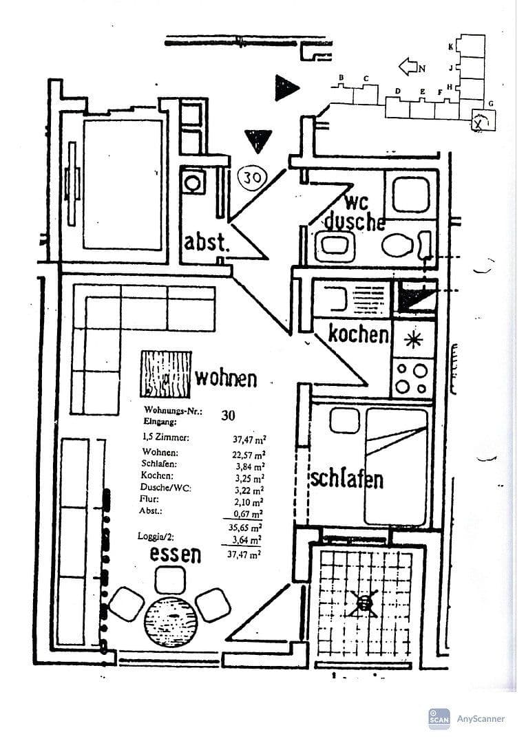 Predaj bytu 1-izbový 38 m², Florhof 19, Speyer, Porýnie-Falcko Predaj bytu 1-izbový 38 m², Florhof 19, Speyer, Porýnie-Falcko