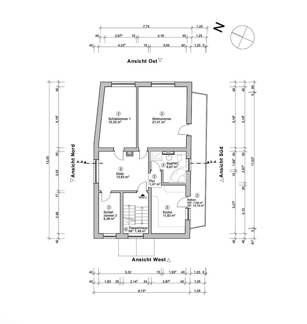 Predaj bytu 3-izbový 84 m², Pfinztal, Bádensko-Wurttembersko Predaj bytu 3-izbový 84 m², Pfinztal, Bádensko-Wurttembersko