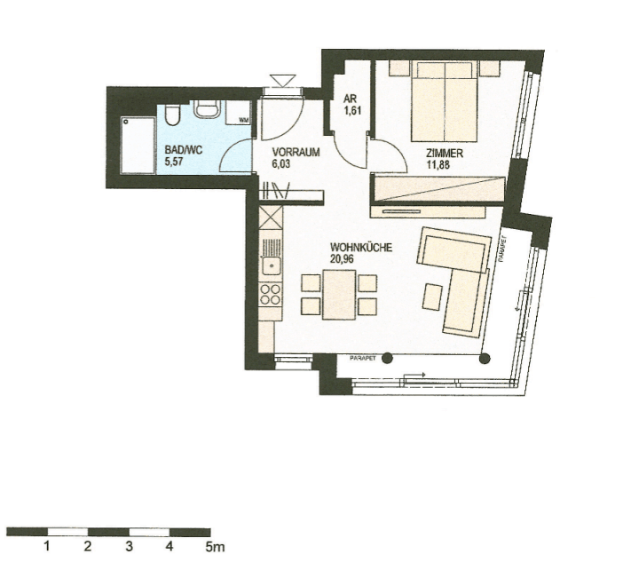 Prenájom bytu 2-izbový 46 m², Brigittagasse 15, Wien, Viedeň Prenájom bytu 2-izbový 46 m², Brigittagasse 15, Wien, Viedeň