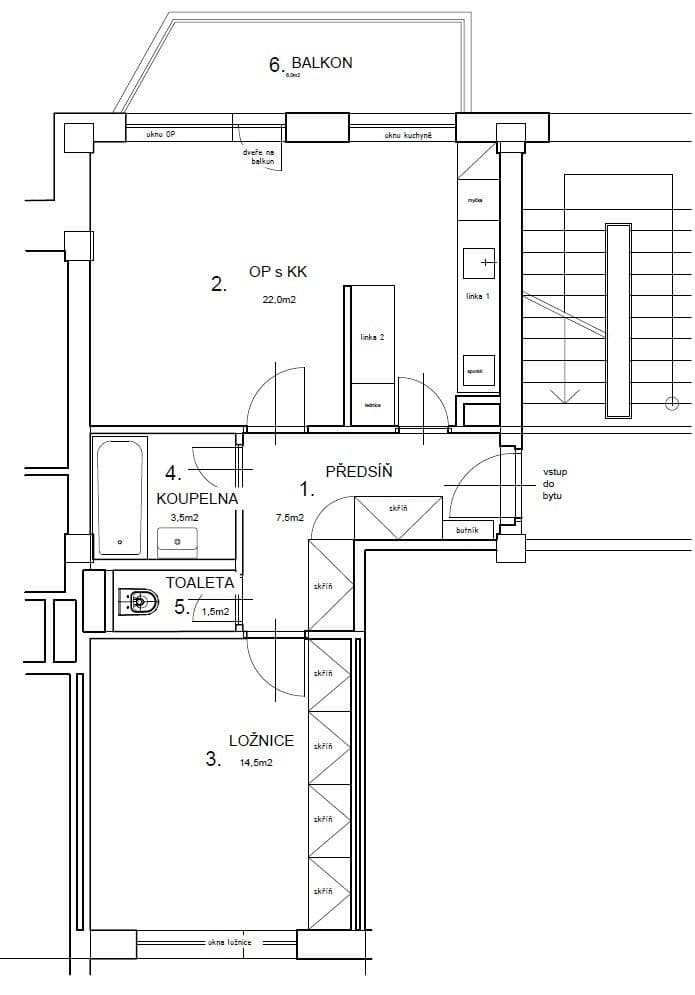 Prenájom bytu 2-izbový 51 m², Vojtěcha Lanny, Kladno, Středočeský kraj Prenájom bytu 2-izbový 51 m², Vojtěcha Lanny, Kladno, Středočeský kraj