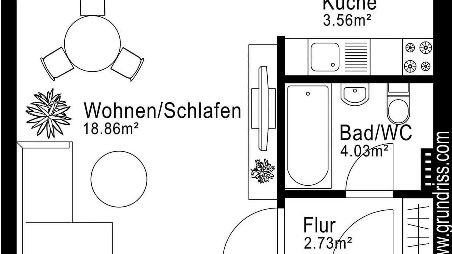 Prenájom bytu 1-izbový 29 m², München, Bavorsko Prenájom bytu 1-izbový 29 m², München, Bavorsko