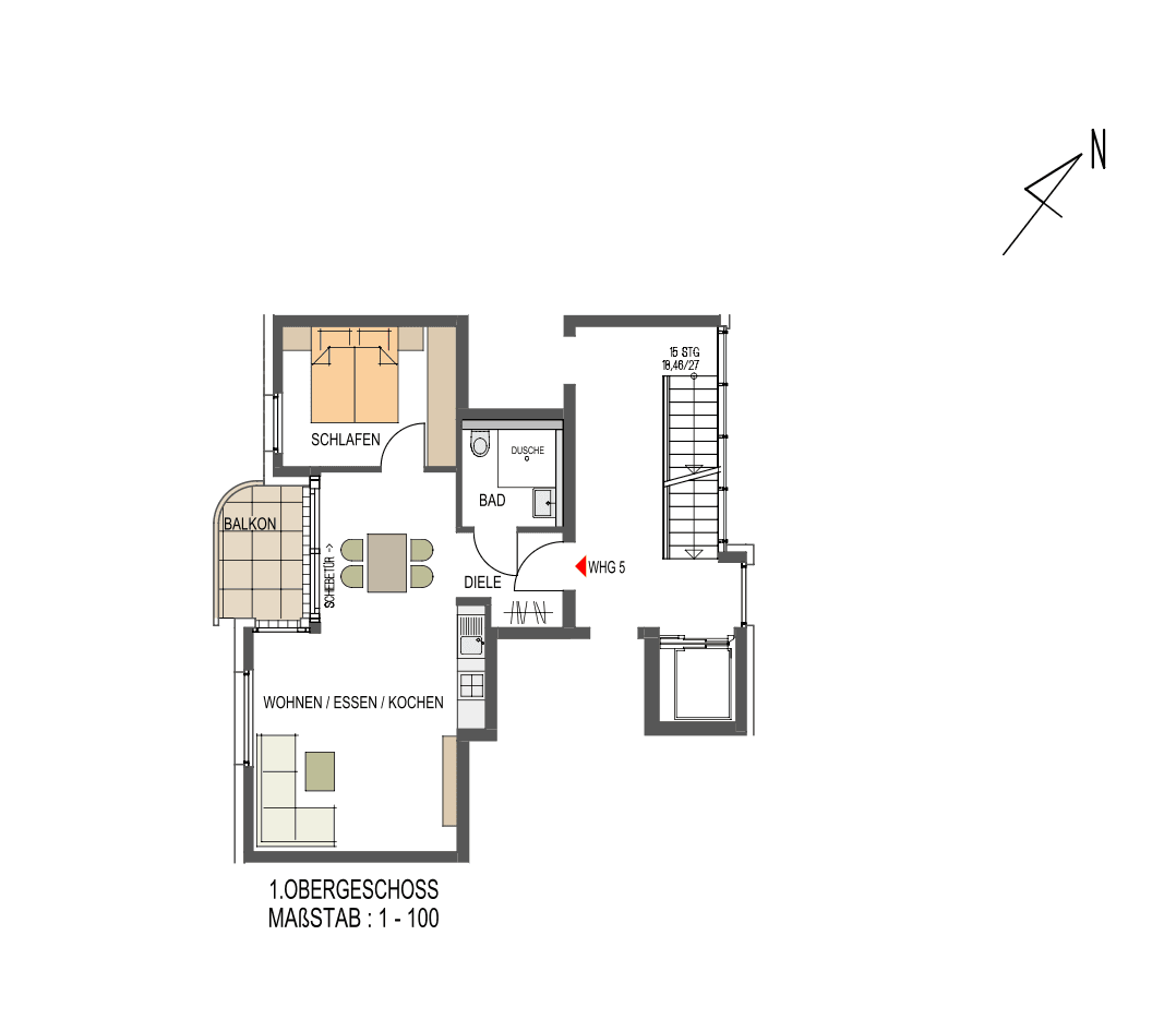 Prenájom bytu 2-izbový 51 m², Gerlingen, Bádensko-Wurttembersko Prenájom bytu 2-izbový 51 m², Gerlingen, Bádensko-Wurttembersko