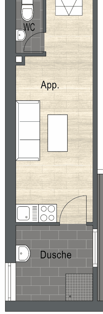 Prenájom bytu 1-izbový 22 m², Goethestrasse, Erlangen, Bavorsko Prenájom bytu 1-izbový 22 m², Goethestrasse, Erlangen, Bavorsko