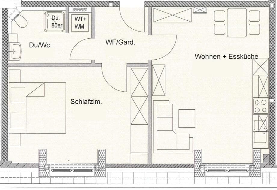 Prenájom bytu 2-izbový 48 m², Ludwigstr. 11, Aschaffenburg, Bavorsko Prenájom bytu 2-izbový 48 m², Ludwigstr. 11, Aschaffenburg, Bavorsko