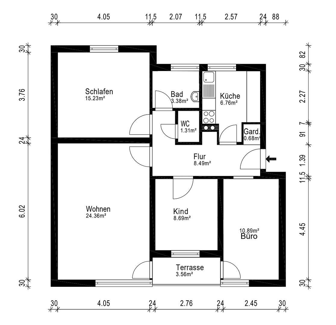 Predaj bytu 4-izbový 81 m², Oldenburg, Dolné Sasko Predaj bytu 4-izbový 81 m², Oldenburg, Dolné Sasko