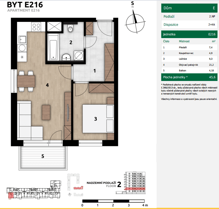 Predaj bytu 2-izbový 45 m², U Továren, Praha, Praha Predaj bytu 2-izbový 45 m², U Továren, Praha, Praha