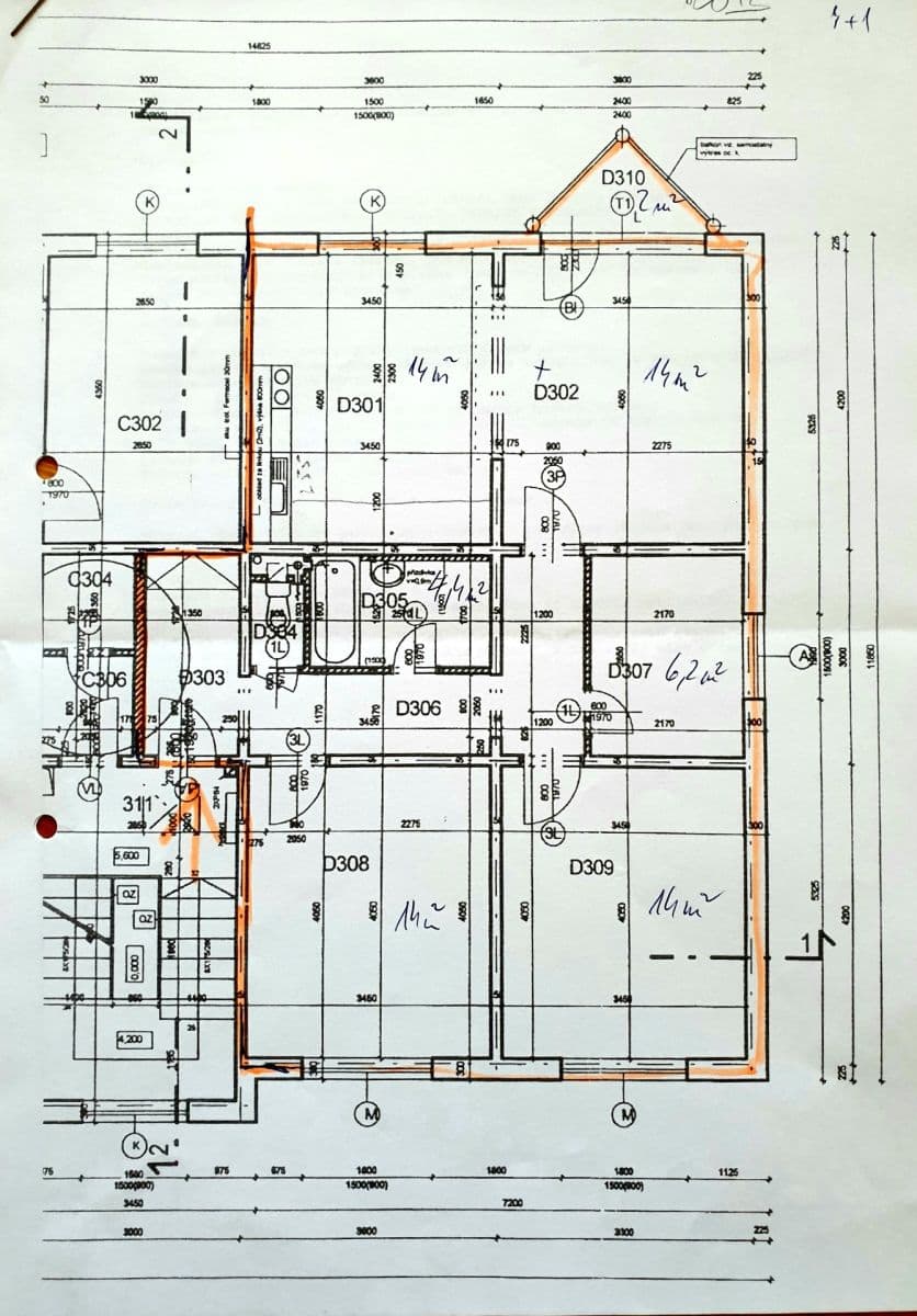 Prenájom bytu 4-izbový 82 m², Dandova, Praha, Praha Prenájom bytu 4-izbový 82 m², Dandova, Praha, Praha
