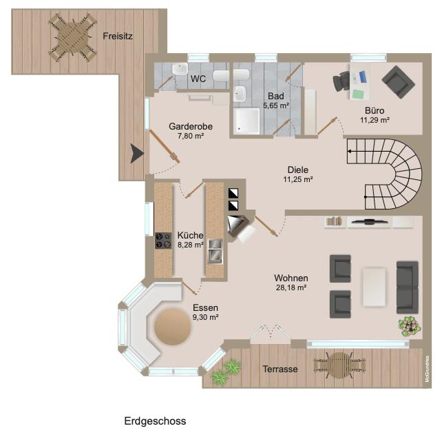 Prenájom domu 250 m², pozemek 908 m², Münsing, Bavorsko Prenájom domu 250 m², pozemek 908 m², Münsing, Bavorsko