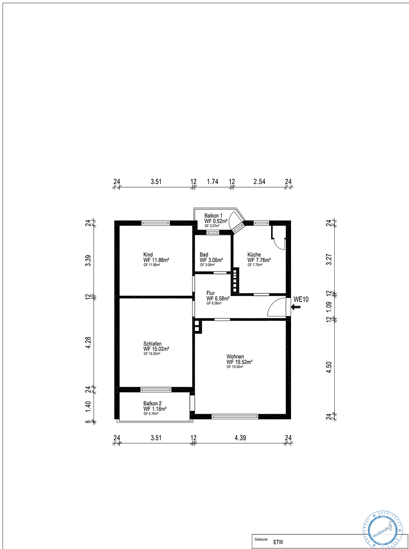Predaj bytu 3-izbový 65 m², Bremerhaven, Brémy Predaj bytu 3-izbový 65 m², Bremerhaven, Brémy
