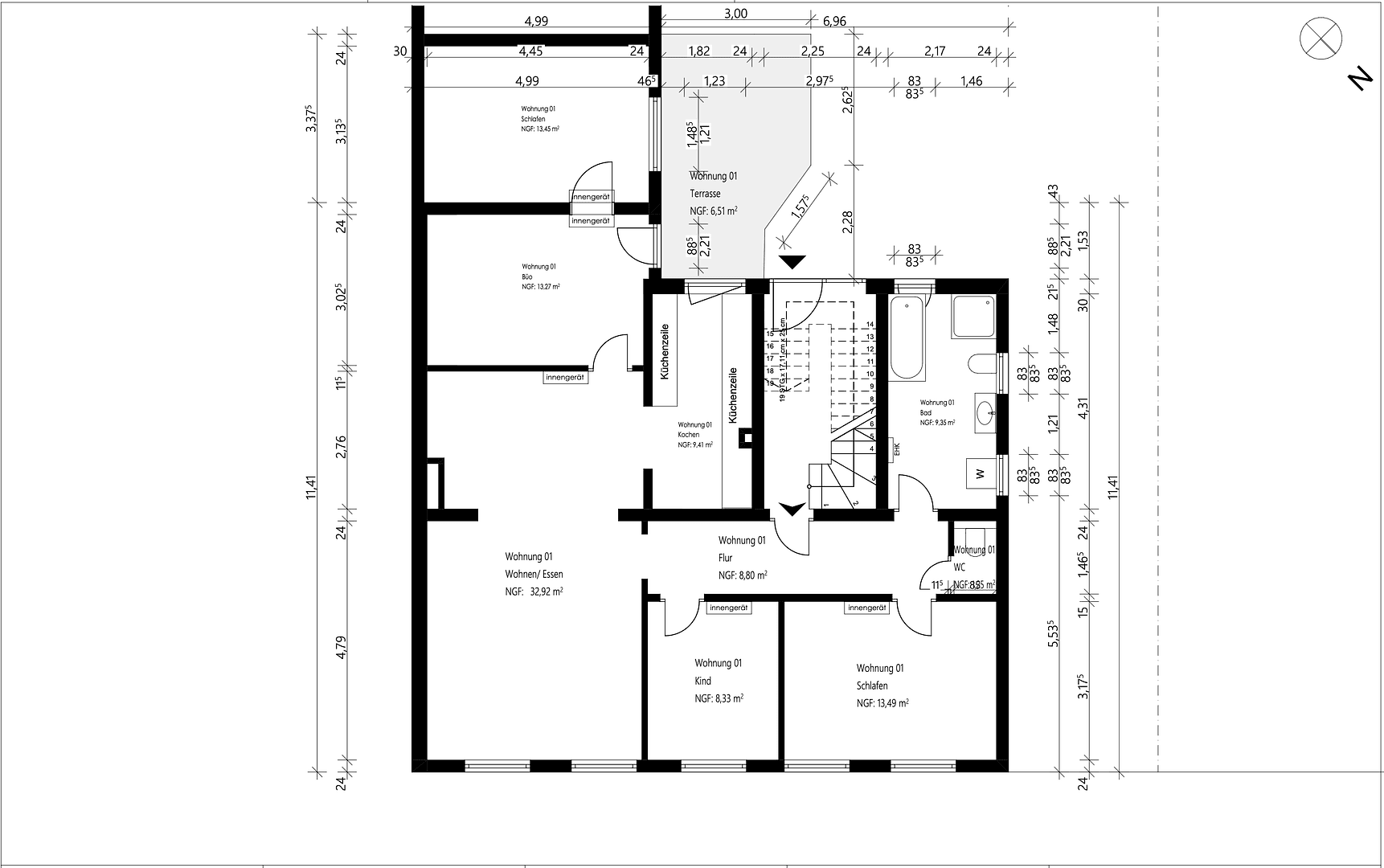 Prenájom bytu 5-izbový 117 m², Andernach, Porýnie-Falcko Prenájom bytu 5-izbový 117 m², Andernach, Porýnie-Falcko