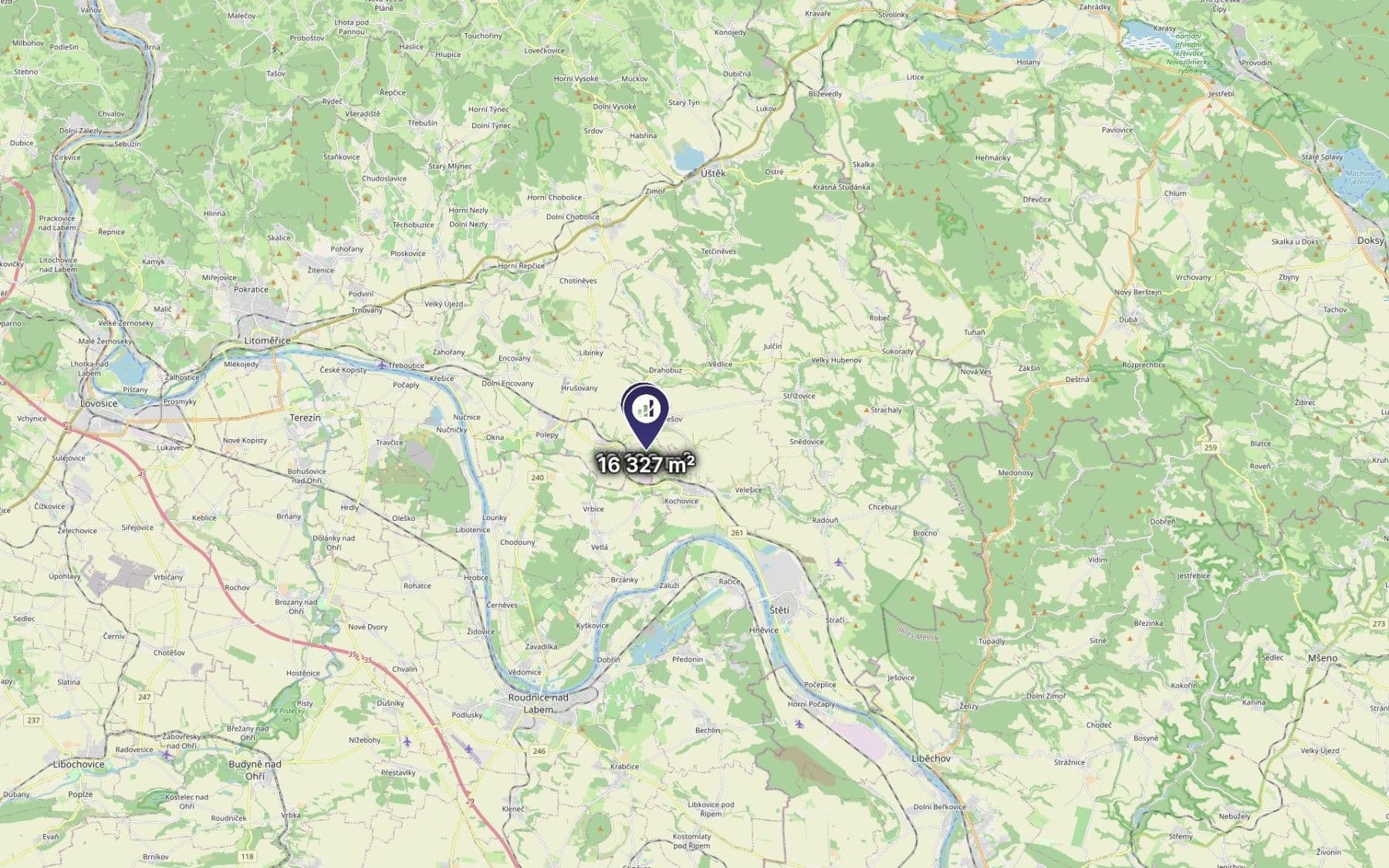 Predaj pozemku 26.516 m², Vrutice, Ústecký kraj Predaj pozemku 26.516 m², Vrutice, Ústecký kraj
