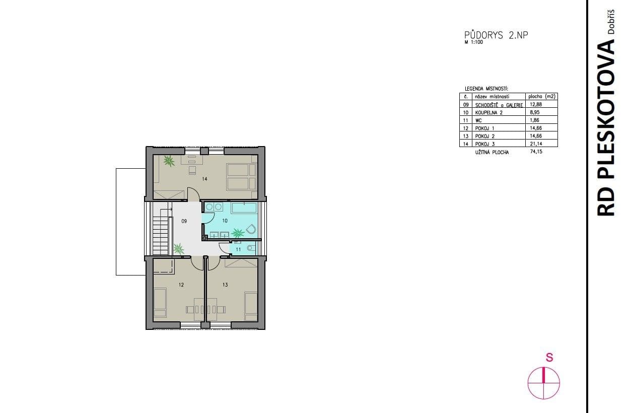 Predaj domu 152 m², pozemek 673 m², Pleskotova, Dobříš, Středočeský kraj Predaj domu 152 m², pozemek 673 m², Pleskotova, Dobříš, Středočeský kraj