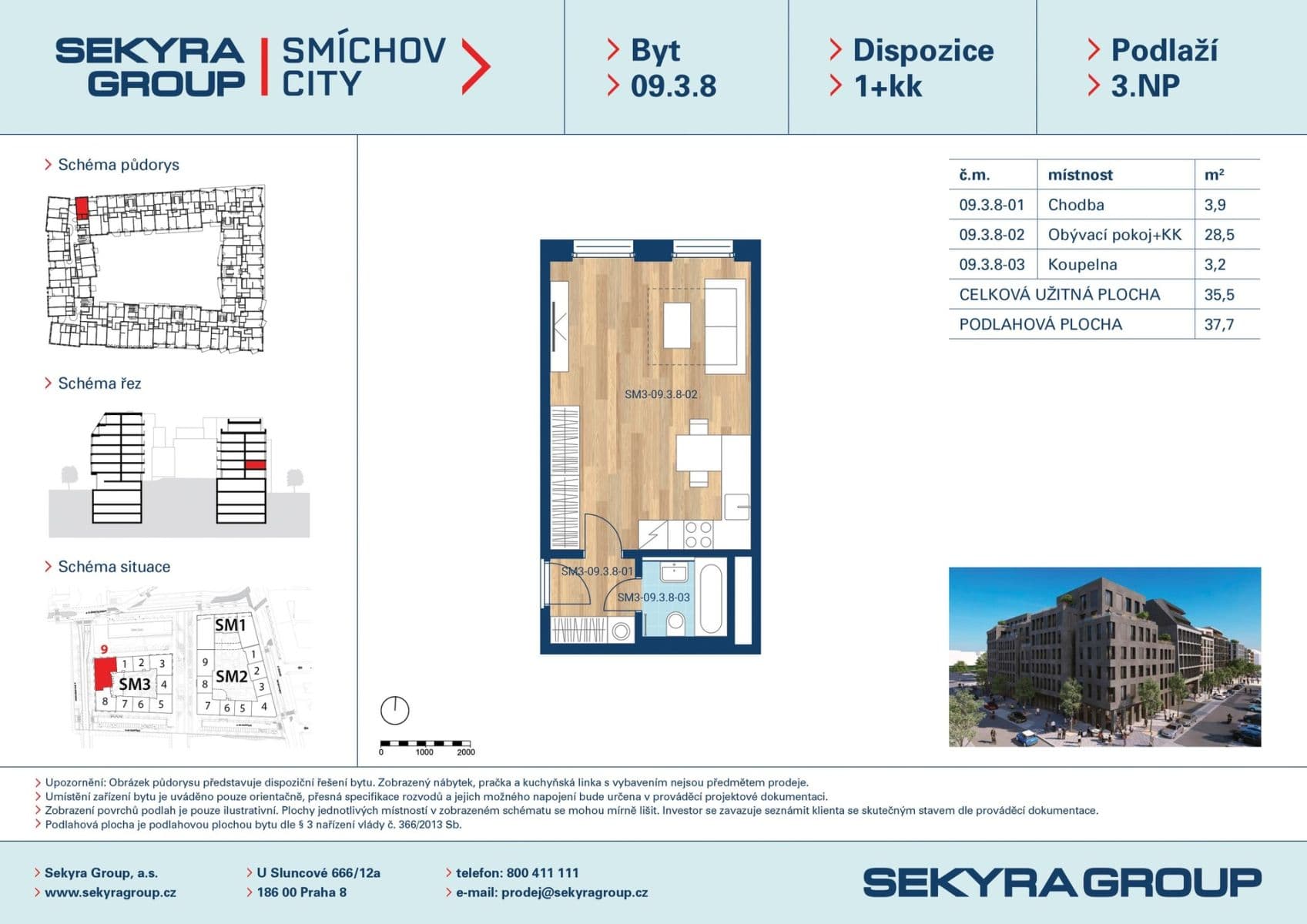 Prenájom bytu 1-izbový 36 m², Toyen, Praha, Praha Prenájom bytu 1-izbový 36 m², Toyen, Praha, Praha