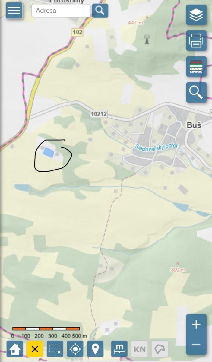 Predaj pozemku 3.500 m², Buš, Středočeský kraj Predaj pozemku 3.500 m², Buš, Středočeský kraj