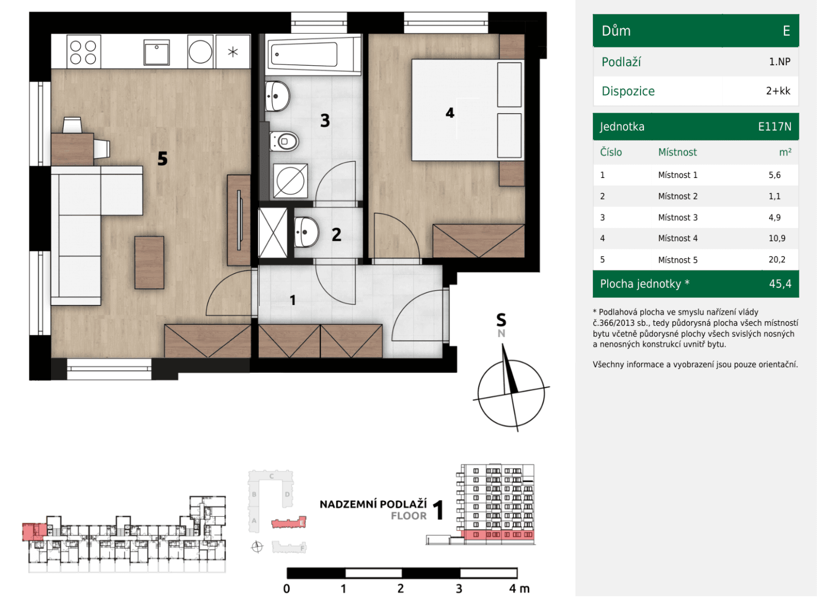 Prenájom bytu 2-izbový 45 m², Františka Štěpánka, Praha, Praha Prenájom bytu 2-izbový 45 m², Františka Štěpánka, Praha, Praha
