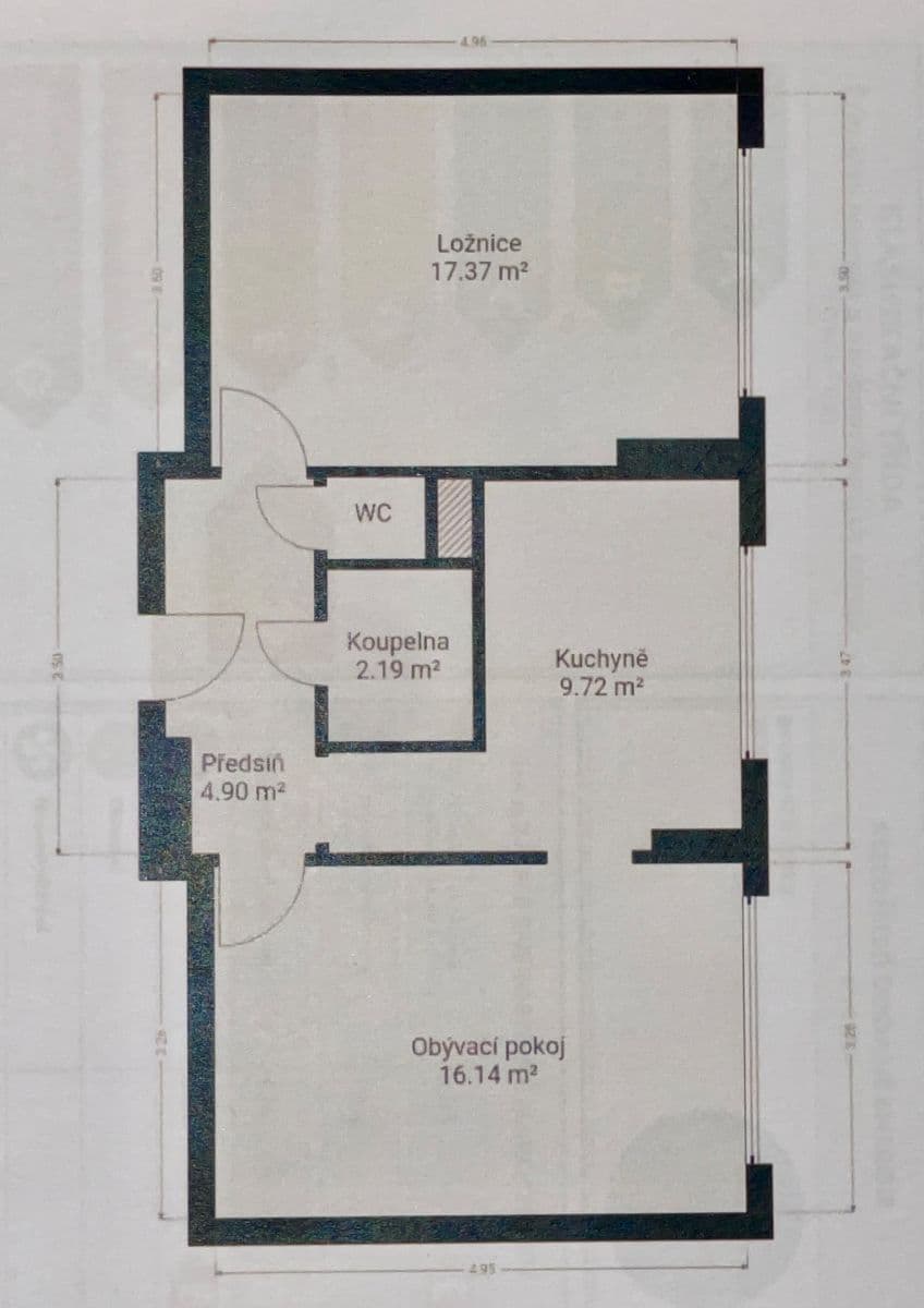 Prenájom bytu 2-izbový 52 m², Bezručova, Benešov, Středočeský kraj Prenájom bytu 2-izbový 52 m², Bezručova, Benešov, Středočeský kraj