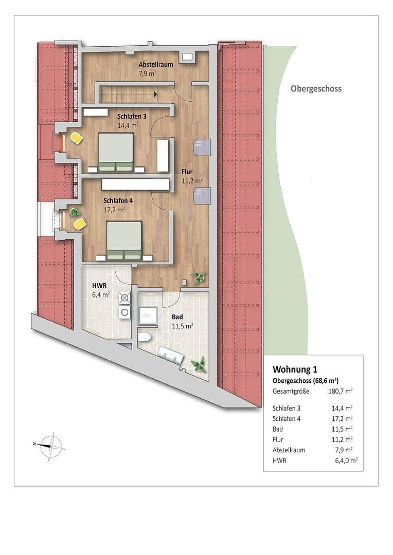 Prenájom domu 180 m², pozemek 285 m², Gutshof 5, Erkerode, Dolné Sasko Prenájom domu 180 m², pozemek 285 m², Gutshof 5, Erkerode, Dolné Sasko