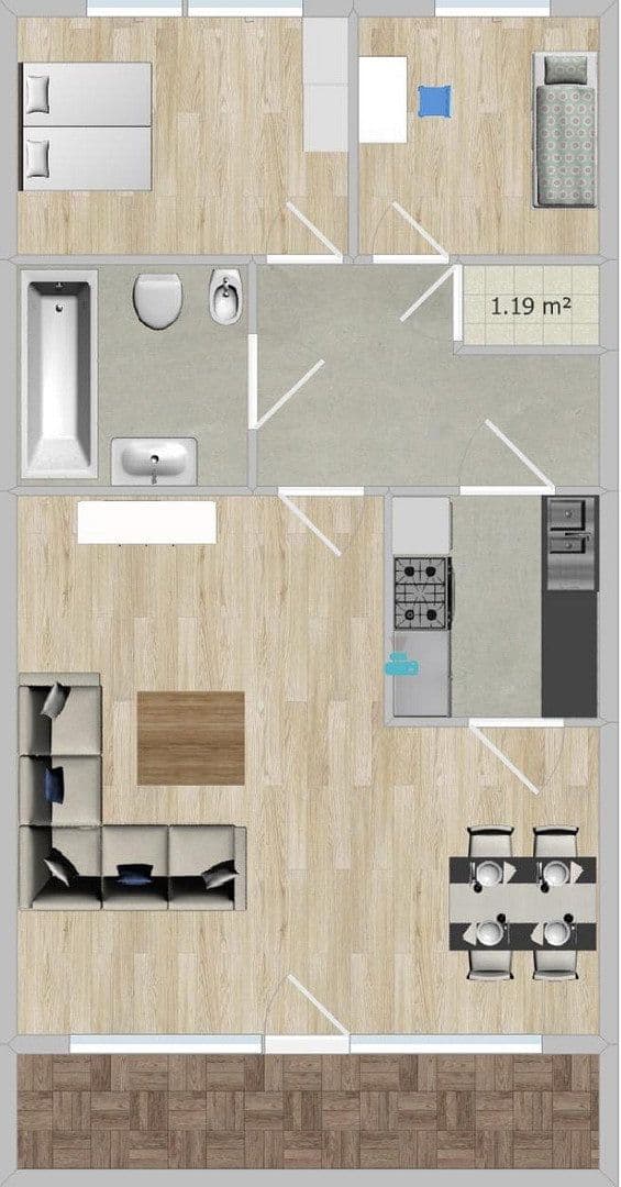 Predaj bytu 4-izbový 72 m², Marl, Severné Porýnie - Westfálsko Predaj bytu 4-izbový 72 m², Marl, Severné Porýnie - Westfálsko