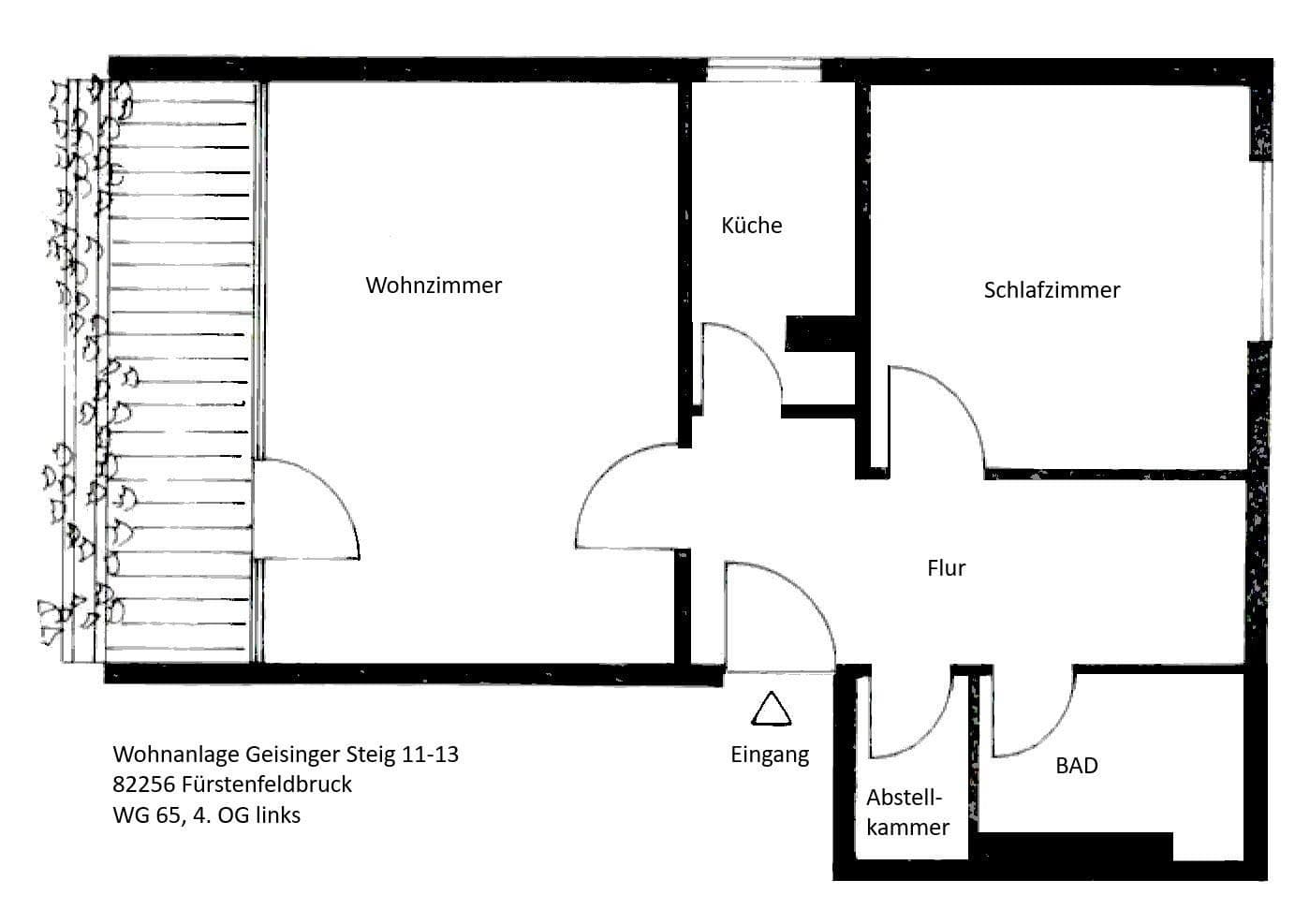 Predaj bytu 2-izbový 54 m², Geisinger Steig 11, Fürstenfeldbruck, Bavorsko Predaj bytu 2-izbový 54 m², Geisinger Steig 11, Fürstenfeldbruck, Bavorsko