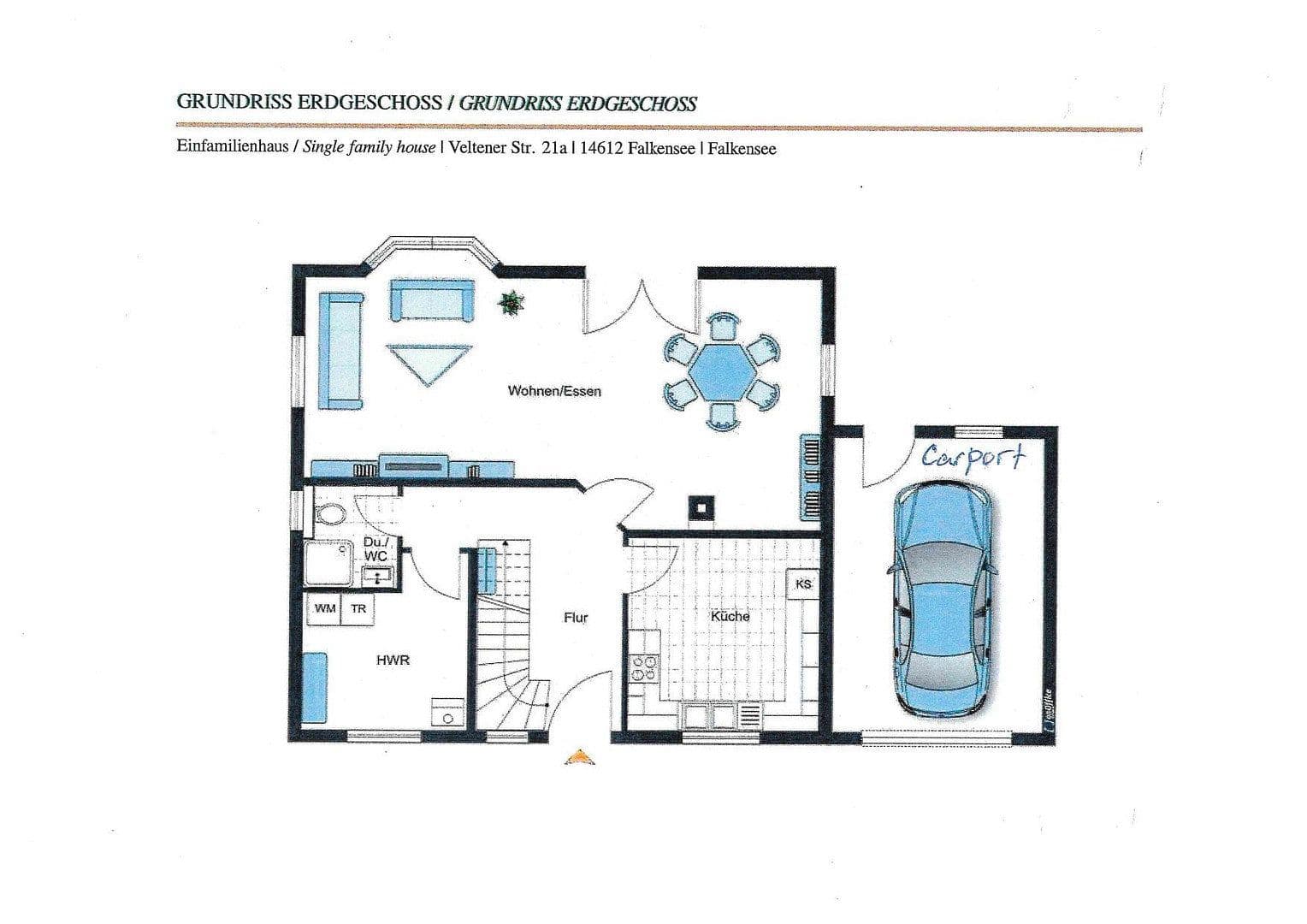 Predaj domu 134 m², pozemek 487 m², Falkensee, Brandenbursko Predaj domu 134 m², pozemek 487 m², Falkensee, Brandenbursko