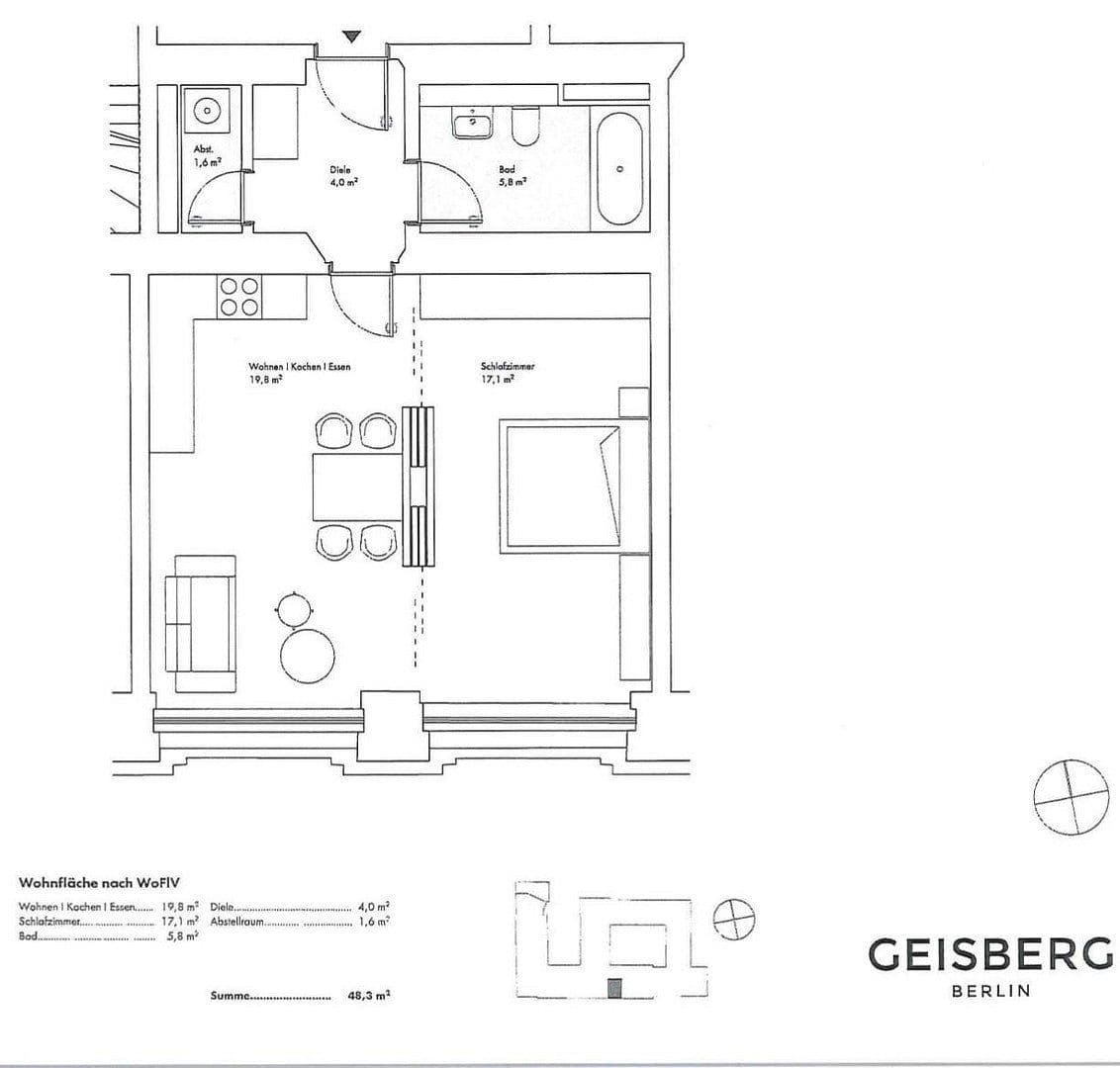 Predaj bytu 2-izbový 49 m², Geisbergstraße 8, Berlin, Berlín Predaj bytu 2-izbový 49 m², Geisbergstraße 8, Berlin, Berlín