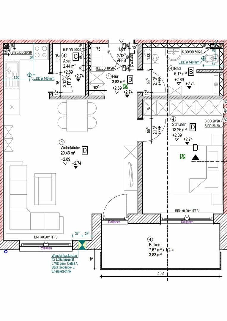 Prenájom bytu 2-izbový 58 m², Ergoldsbach, Bavorsko Prenájom bytu 2-izbový 58 m², Ergoldsbach, Bavorsko