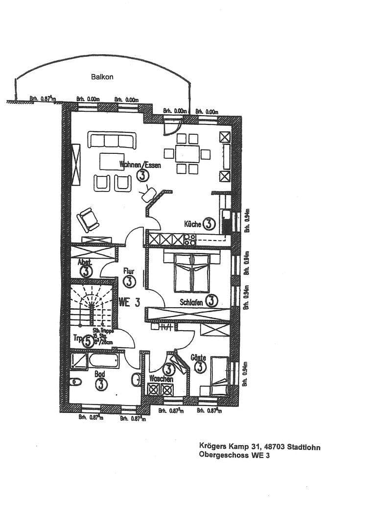 Prenájom bytu 3-izbový 102 m², Krögers Kamp 31, Stadtlohn, Severné Porýnie - Westfálsko Prenájom bytu 3-izbový 102 m², Krögers Kamp 31, Stadtlohn, Severné Porýnie - Westfálsko