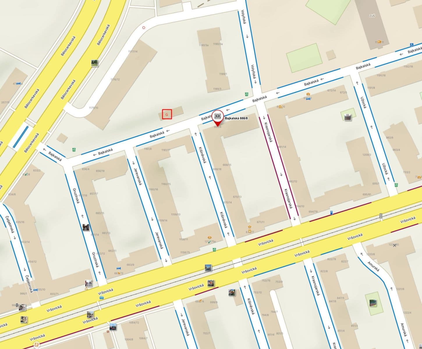 Prenájom garáže 17 m², Bajkalská, Praha, Praha Prenájom garáže 17 m², Bajkalská, Praha, Praha