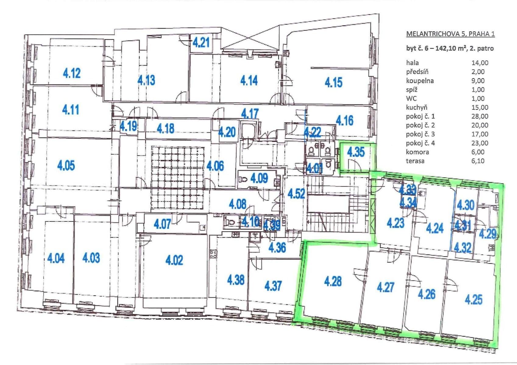 Prenájom bytu 3-izbový 142 m², Melantrichova, Praha, Praha Prenájom bytu 3-izbový 142 m², Melantrichova, Praha, Praha