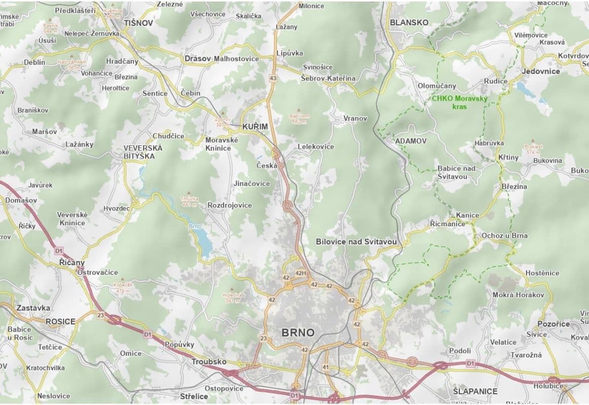 Predaj pozemku 2.371 m², Kuřim, Jihomoravský kraj Predaj pozemku 2.371 m², Kuřim, Jihomoravský kraj