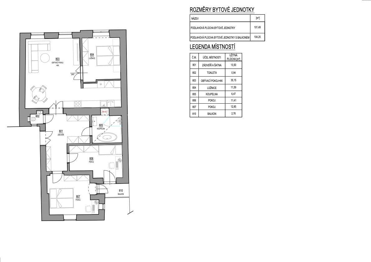 Predaj bytu 4-izbový 115 m², Grohova, Brno, Jihomoravský kraj Predaj bytu 4-izbový 115 m², Grohova, Brno, Jihomoravský kraj