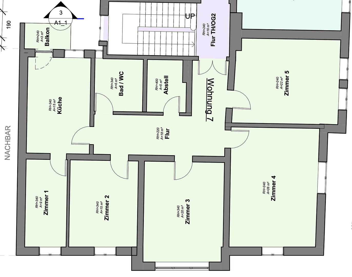 Prenájom bytu 5-izbový 139 m², Veitshöchheimerstraße 16, Würzburg, Bavorsko Prenájom bytu 5-izbový 139 m², Veitshöchheimerstraße 16, Würzburg, Bavorsko
