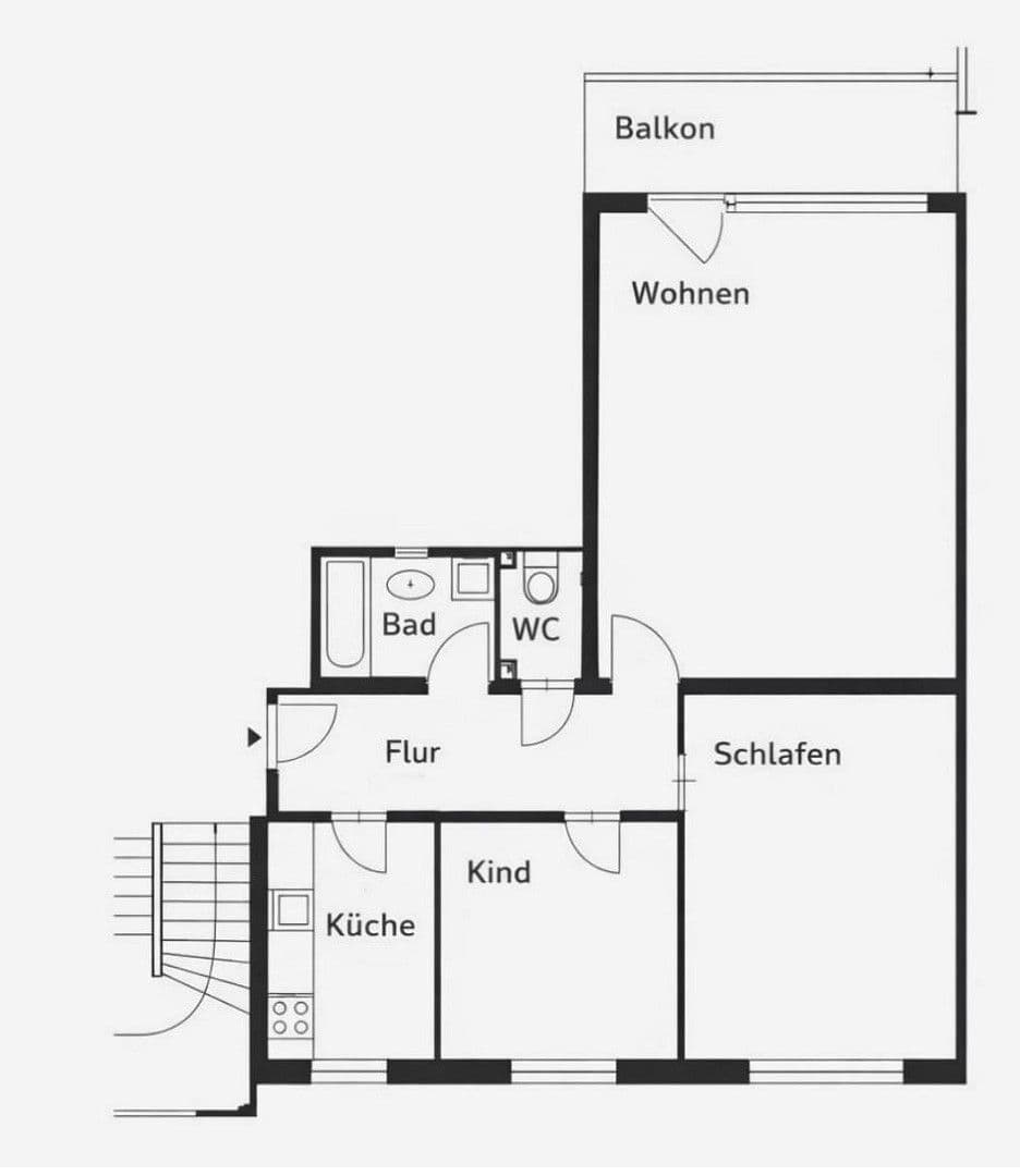 Prenájom bytu 3-izbový 78 m², Altmühlstraße, München, Bavorsko Prenájom bytu 3-izbový 78 m², Altmühlstraße, München, Bavorsko