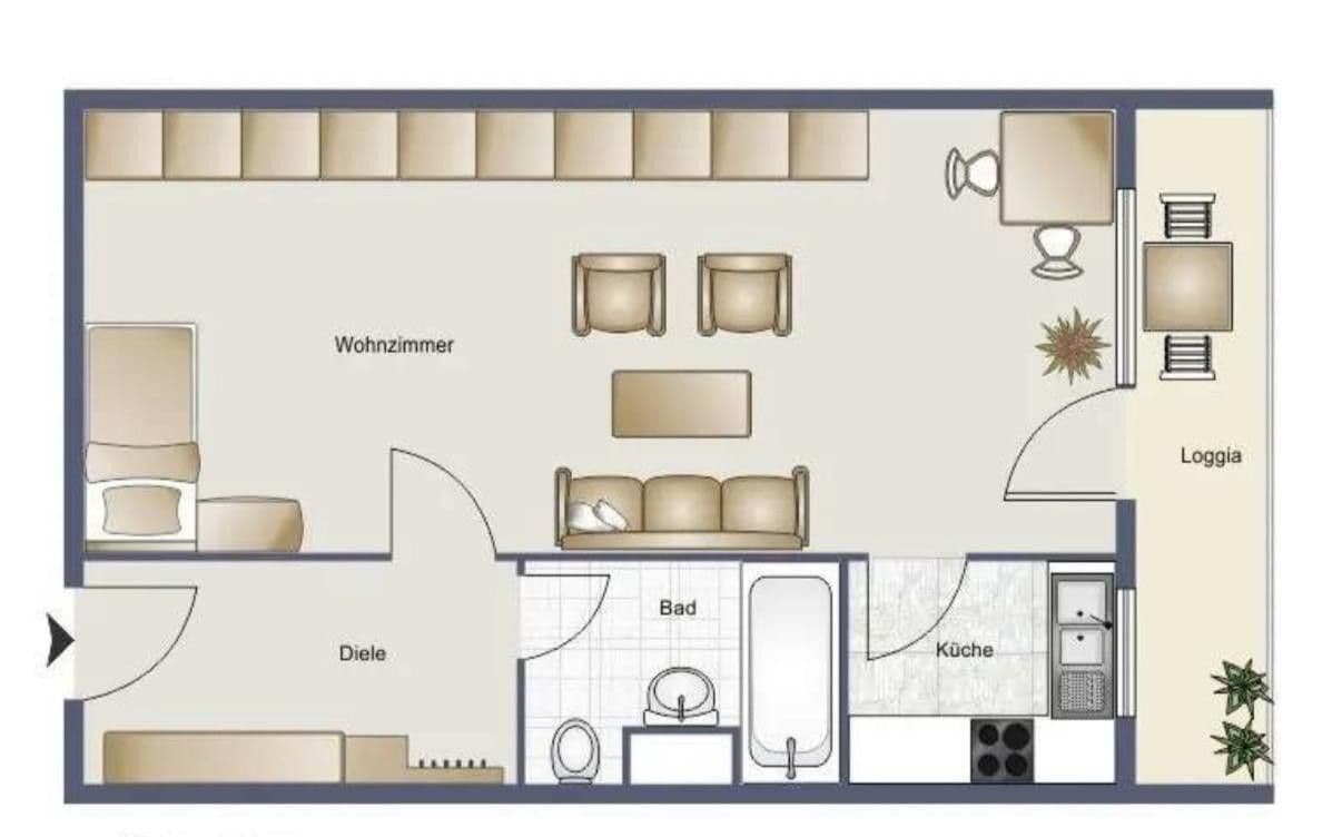 Prenájom bytu 1-izbový 41 m², Friedrich Ebert Str 34, Hattersheim am Main, Hesensko Prenájom bytu 1-izbový 41 m², Friedrich Ebert Str 34, Hattersheim am Main, Hesensko