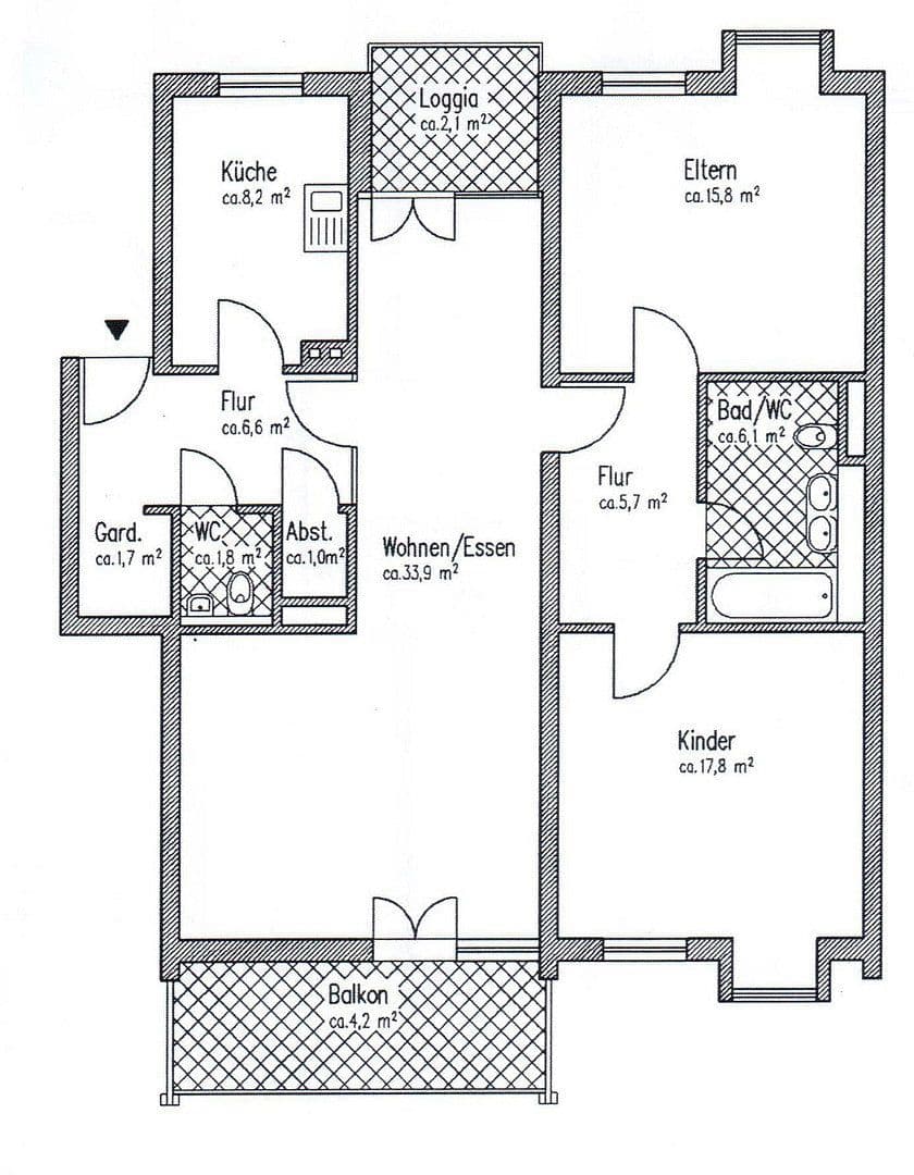Prenájom bytu 3-izbový 105 m², München, Bavorsko Prenájom bytu 3-izbový 105 m², München, Bavorsko