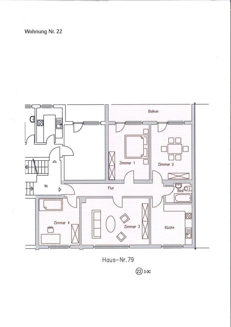 Prenájom bytu 4-izbový 106 m², Schillerstraße 77, Bensheim, Hesensko Prenájom bytu 4-izbový 106 m², Schillerstraße 77, Bensheim, Hesensko