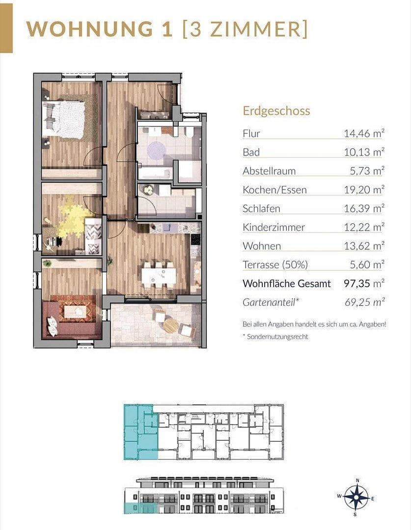 Predaj bytu 3-izbový 98 m², Löwenzahnstraße 5, Julbach, Bavorsko Predaj bytu 3-izbový 98 m², Löwenzahnstraße 5, Julbach, Bavorsko