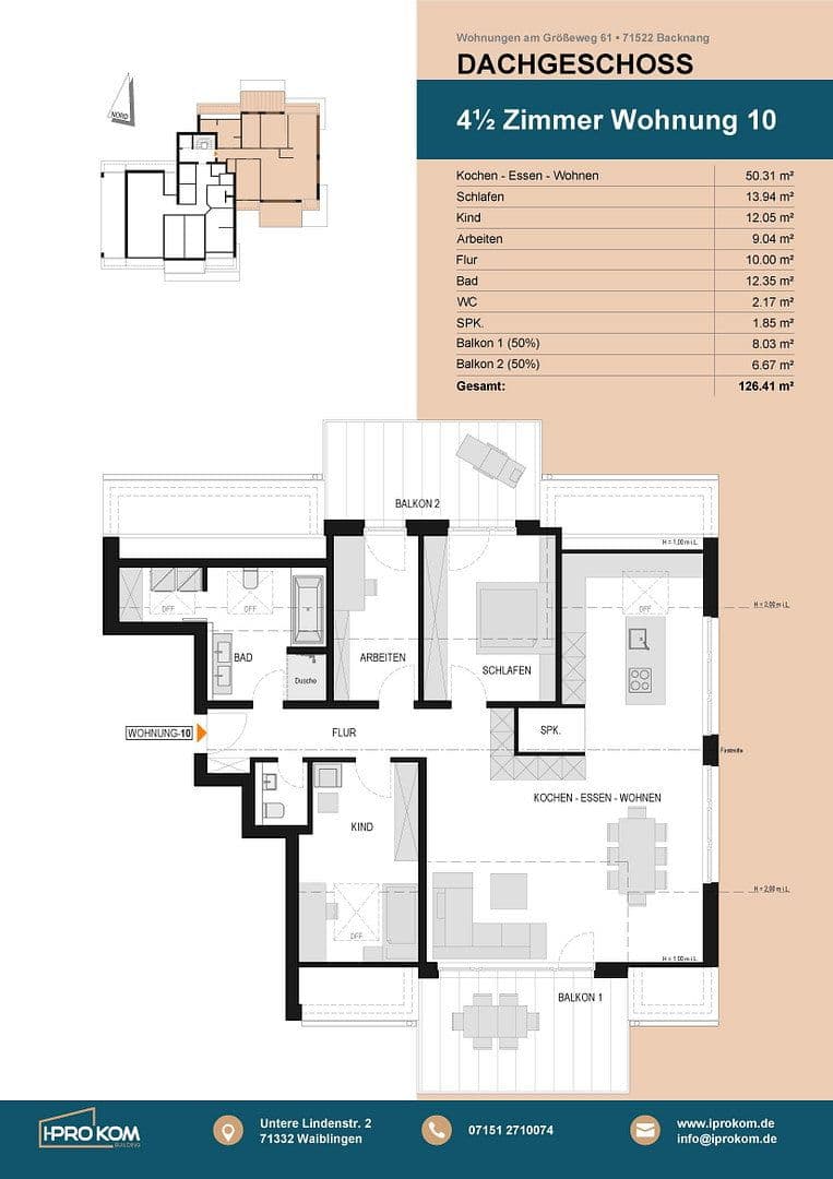 Predaj bytu 4-izbový 127 m², Größeweg 61, Backnang, Bádensko-Wurttembersko Predaj bytu 4-izbový 127 m², Größeweg 61, Backnang, Bádensko-Wurttembersko