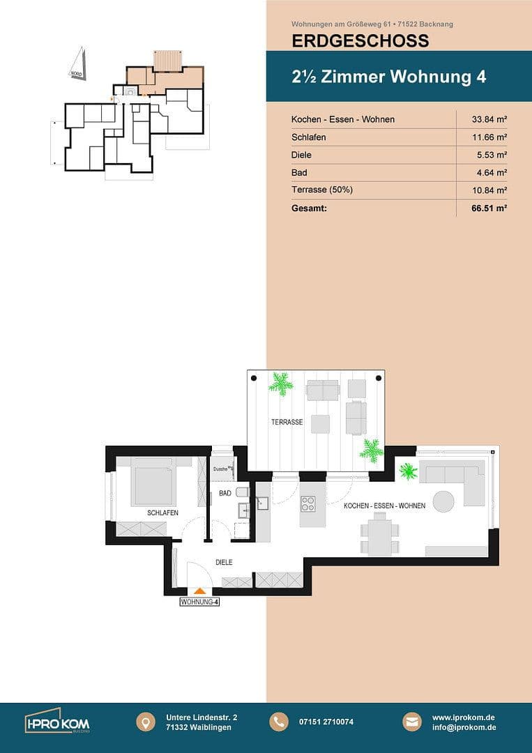 Predaj bytu 2-izbový 67 m², Größeweg 61, Backnang, Bádensko-Wurttembersko Predaj bytu 2-izbový 67 m², Größeweg 61, Backnang, Bádensko-Wurttembersko