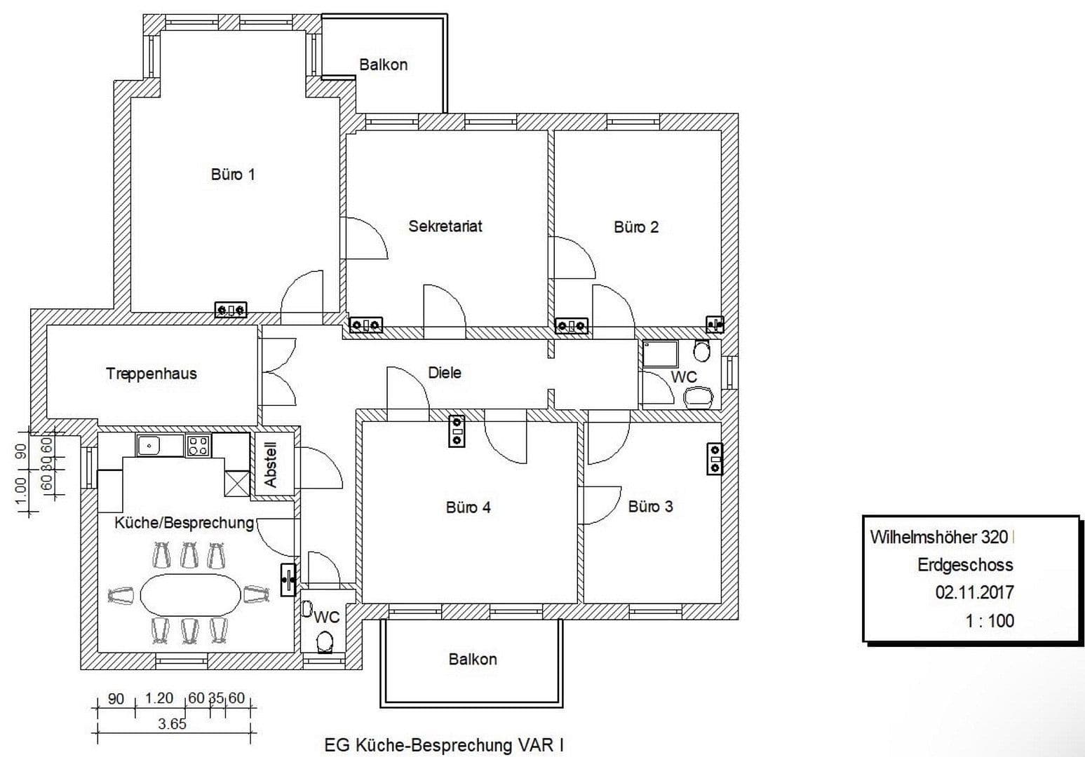Prenájom kancelárie 163 m², Wilhelmshöher Allee 320, Kassel, Hesensko Prenájom kancelárie 163 m², Wilhelmshöher Allee 320, Kassel, Hesensko